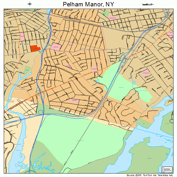 Pelham Manor, NY street map