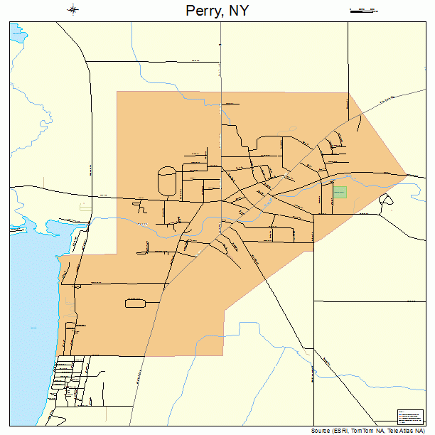 Perry, NY street map