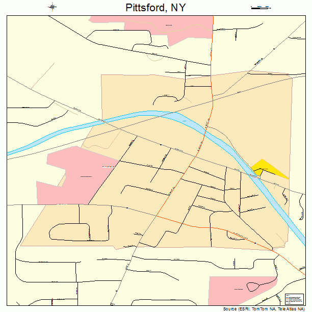 Pittsford, NY street map