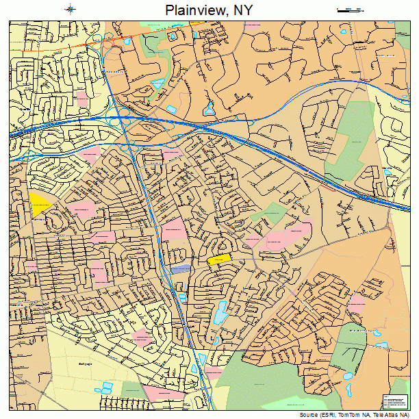 Plainview, NY street map