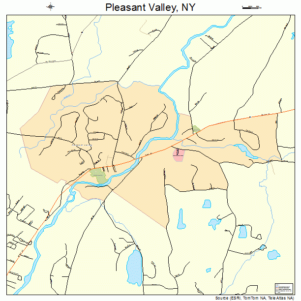 Pleasant Valley, NY street map