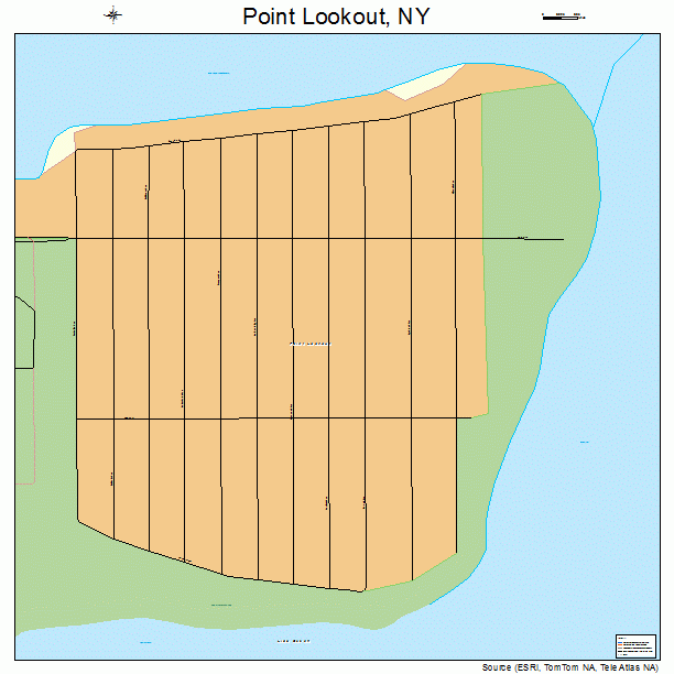 Point Lookout, NY street map