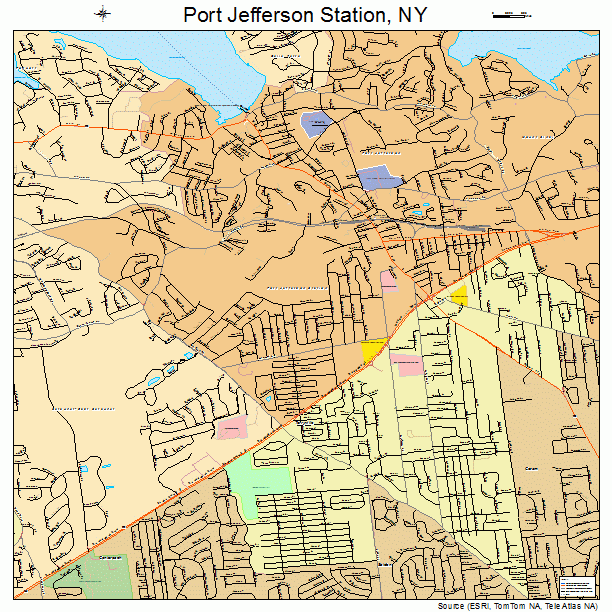 Port Jefferson Station, NY street map