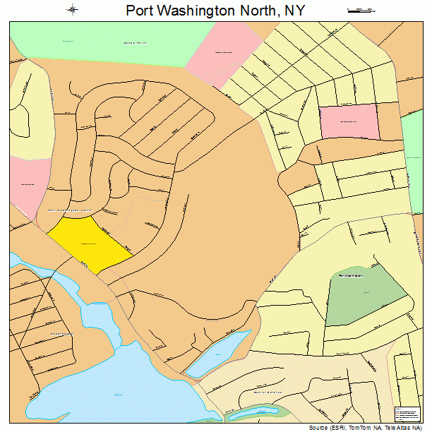 Port Washington North, NY street map