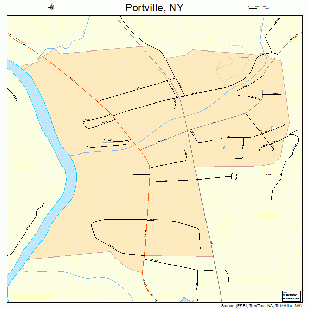 Portville, NY street map