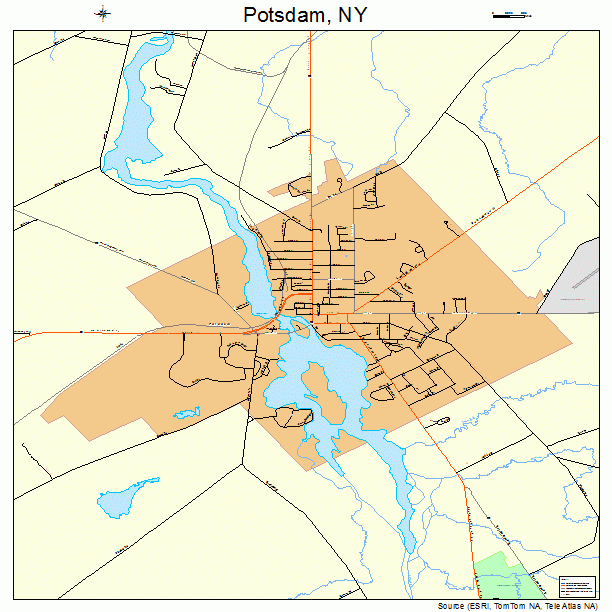 Potsdam, NY street map