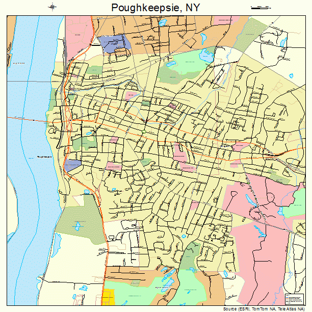 Poughkeepsie, NY street map