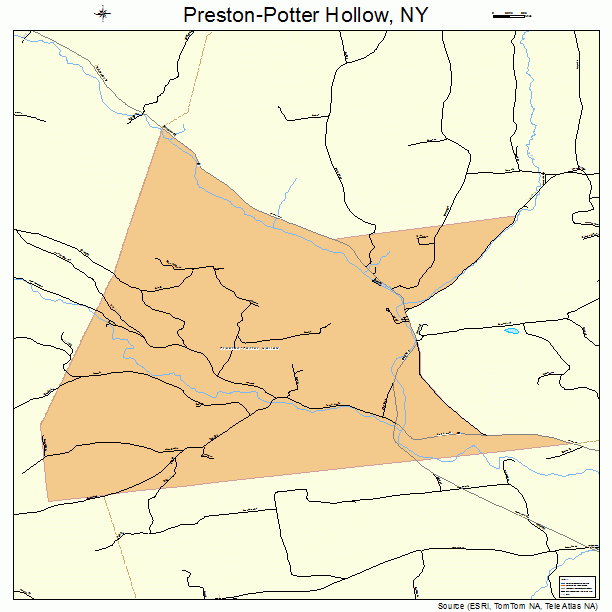 Preston-Potter Hollow, NY street map