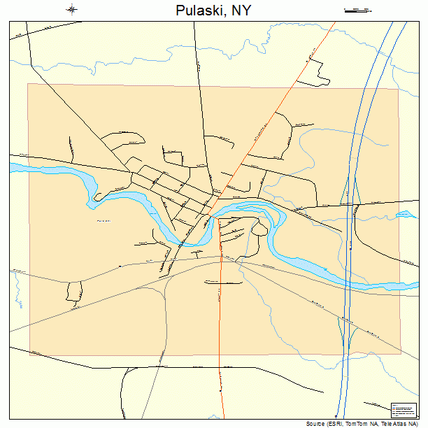 Pulaski, NY street map