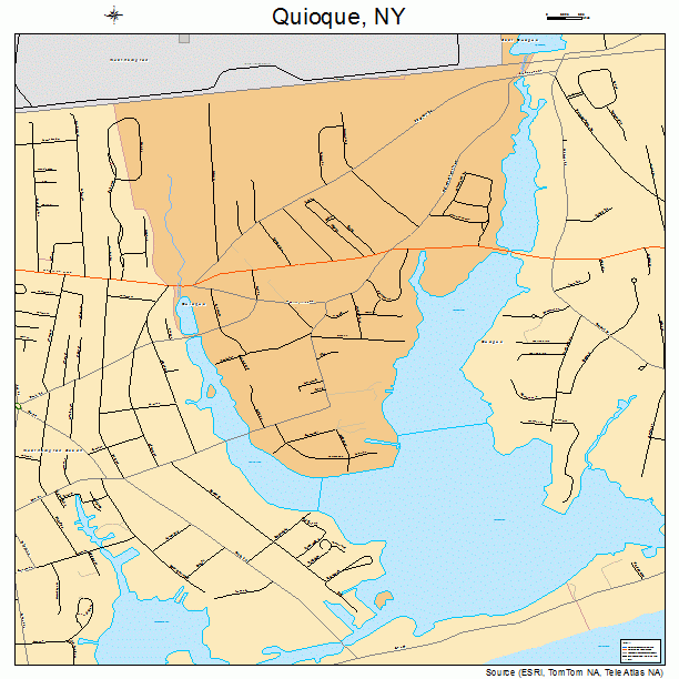Quioque, NY street map