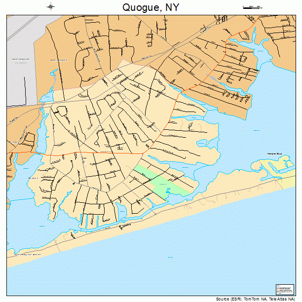 Quogue, NY street map