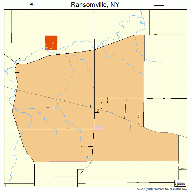 Ransomville, NY street map