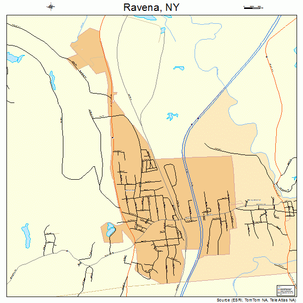 Ravena, NY street map