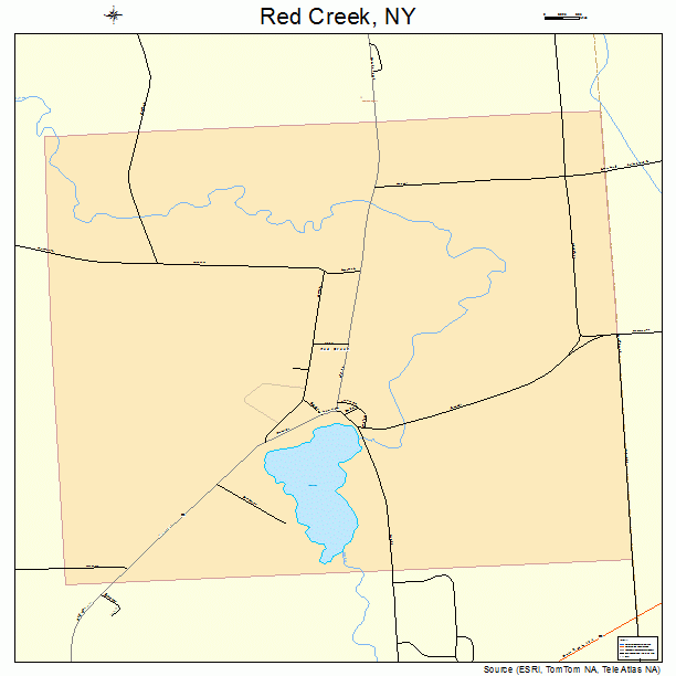 Red Creek, NY street map