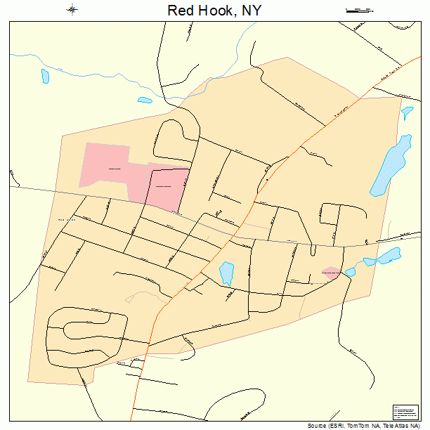 Red Hook, NY street map