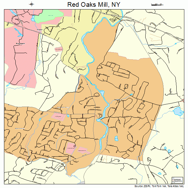 Red Oaks Mill, NY street map