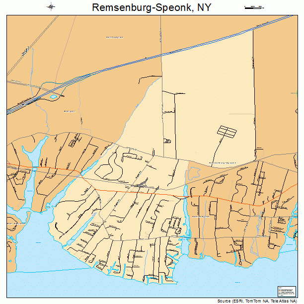 Remsenburg-Speonk, NY street map