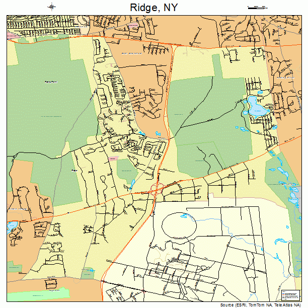Ridge, NY street map