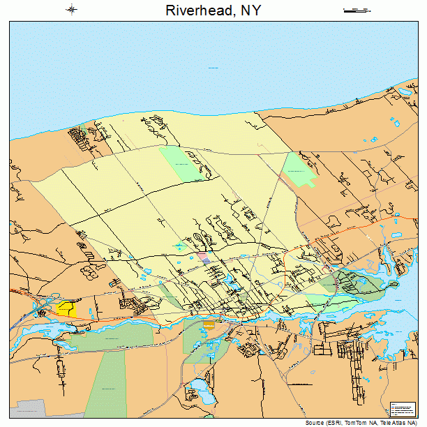 Riverhead, NY street map