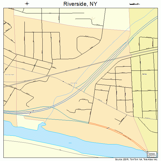 Riverside, NY street map