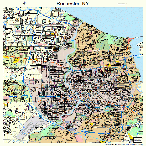 Rochester, NY street map