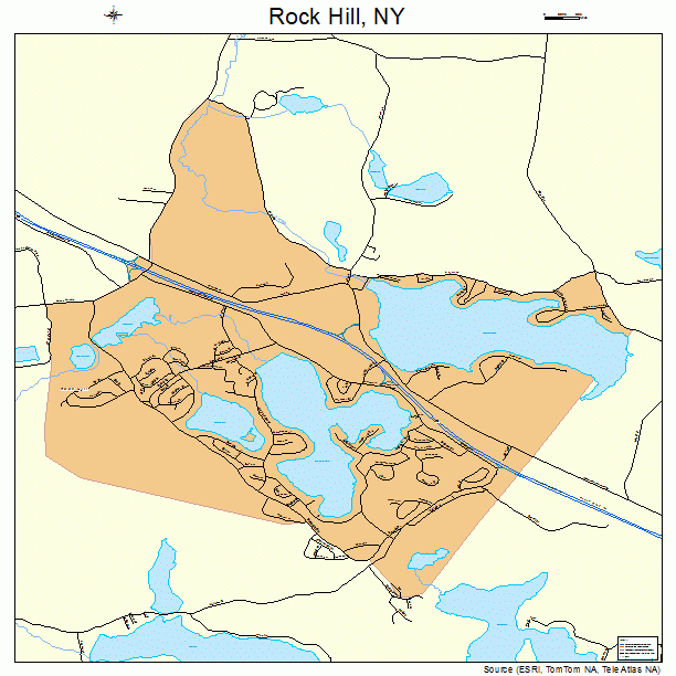 Rock Hill, NY street map