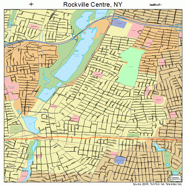 Rockville Centre, NY street map