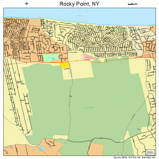 Rocky Point, NY street map