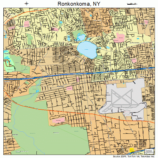 Ronkonkoma, NY street map