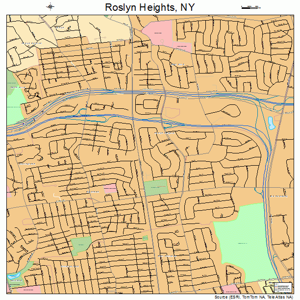 Roslyn Heights, NY street map