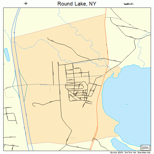 Round Lake, NY street map