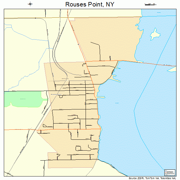 Rouses Point, NY street map