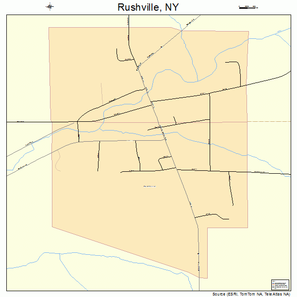 Rushville, NY street map