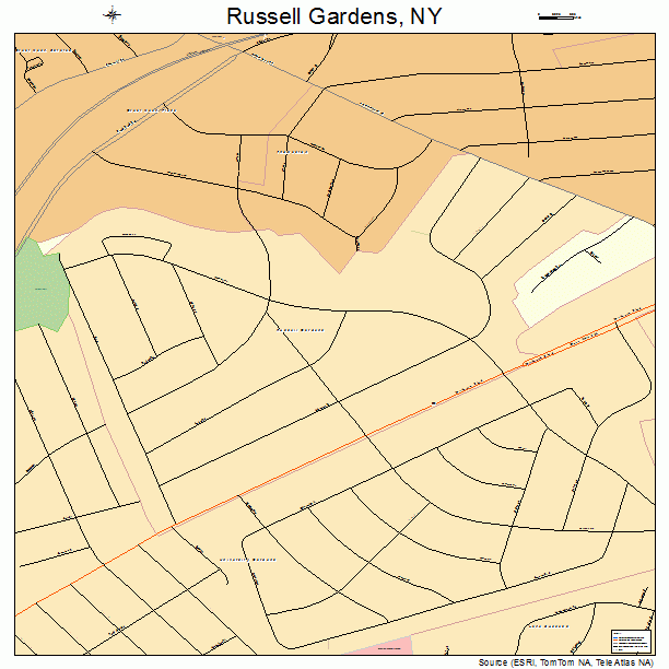 Russell Gardens, NY street map