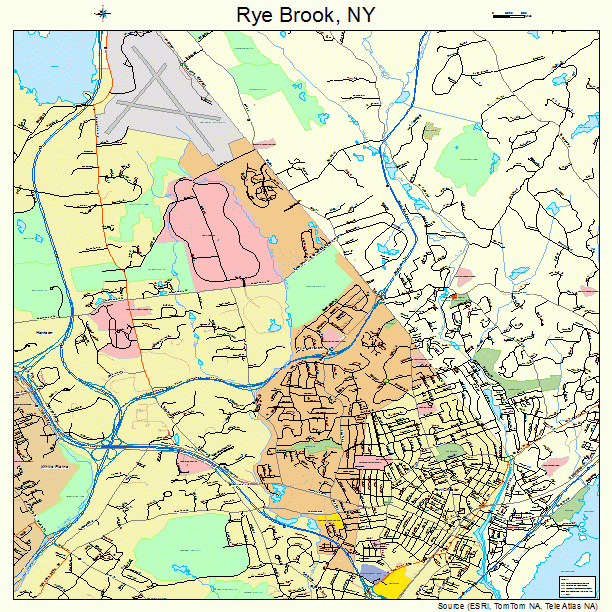 Rye Brook, NY street map
