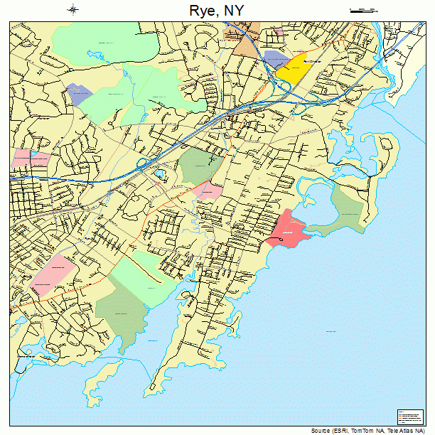 Rye, NY street map