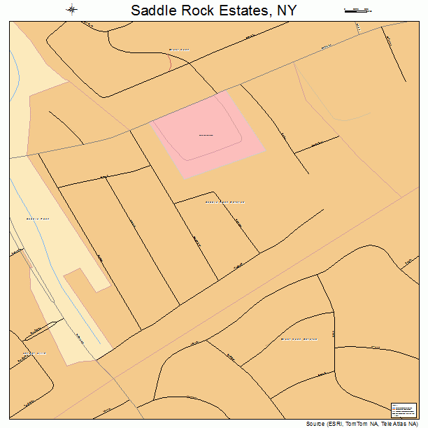 Saddle Rock Estates, NY street map