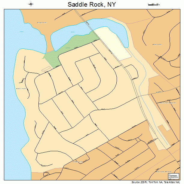 Saddle Rock, NY street map