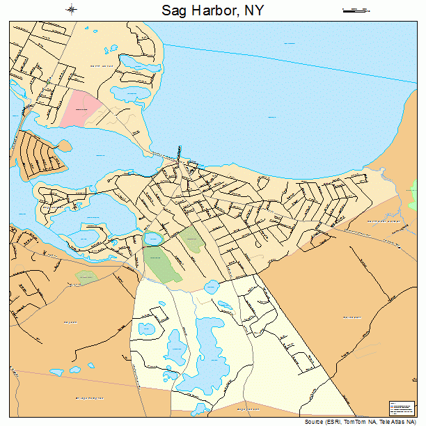 Sag Harbor, NY street map