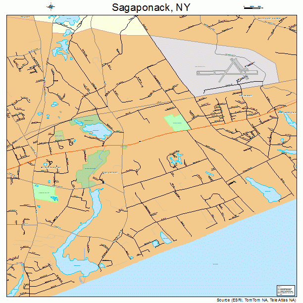 Sagaponack, NY street map