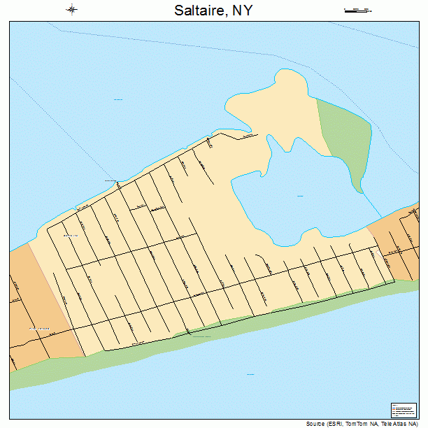 Saltaire, NY street map