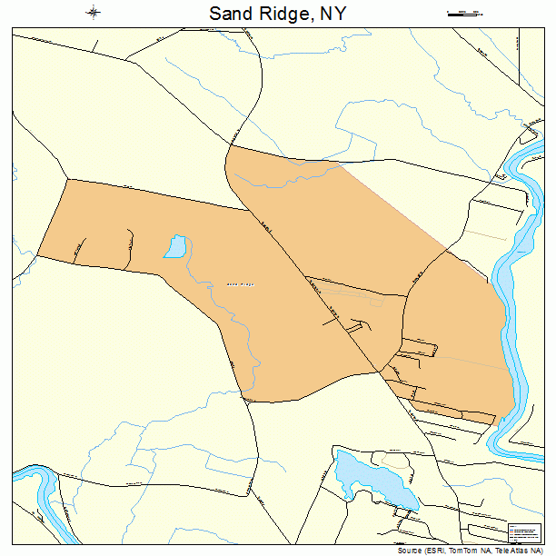 Sand Ridge, NY street map