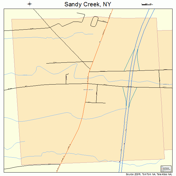 Sandy Creek, NY street map