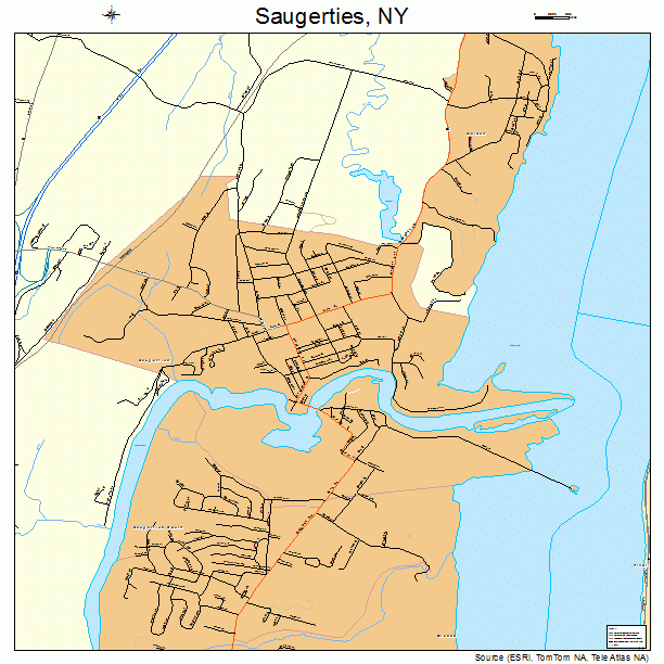 Saugerties, NY street map
