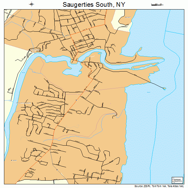 Saugerties South, NY street map