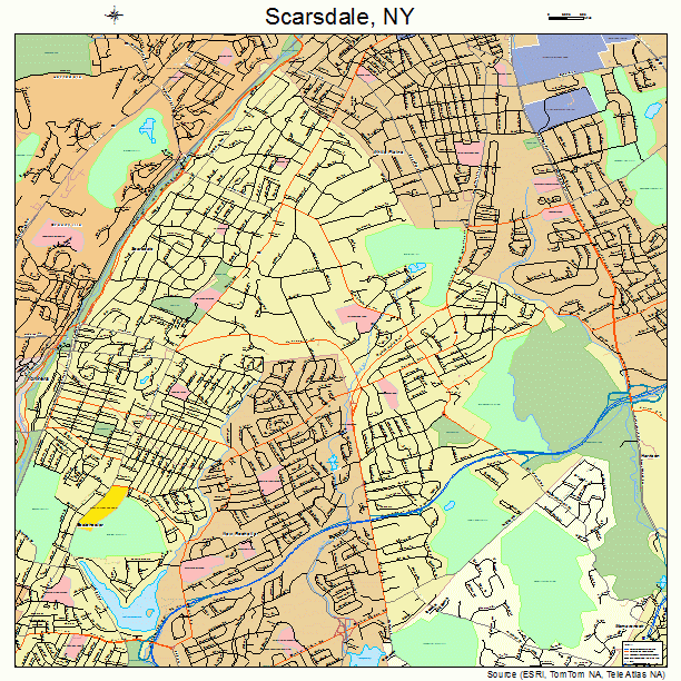 Scarsdale, NY street map