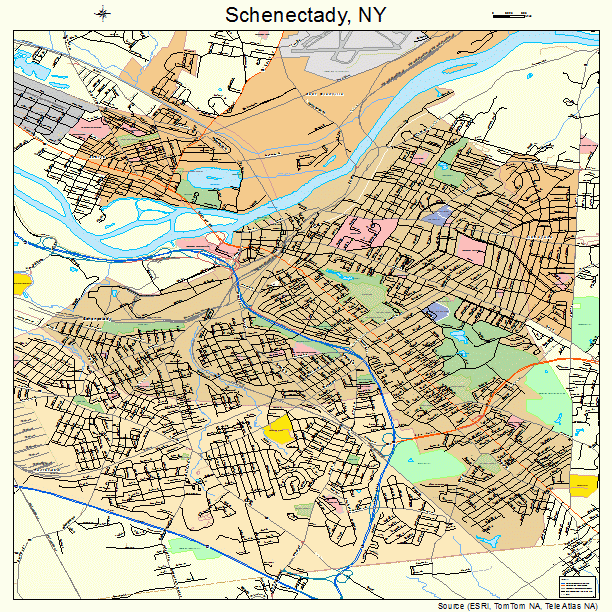 Schenectady, NY street map