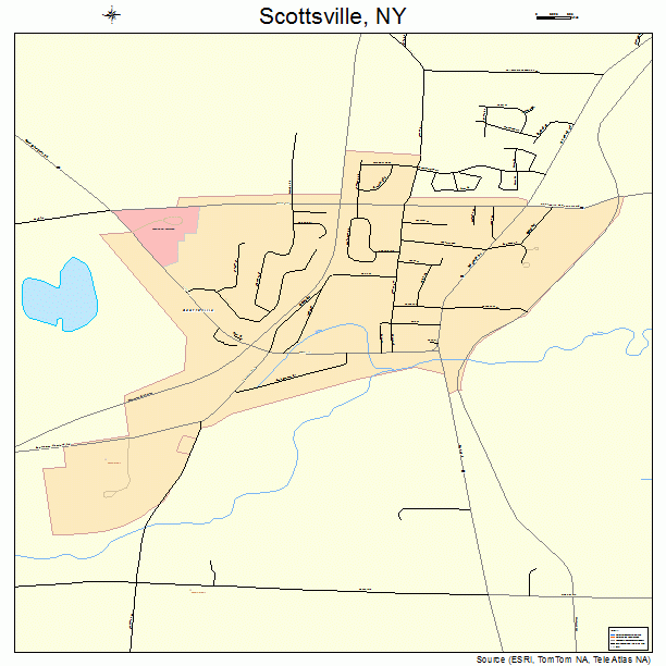Scottsville, NY street map