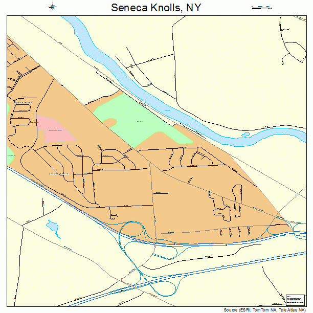 Seneca Knolls, NY street map