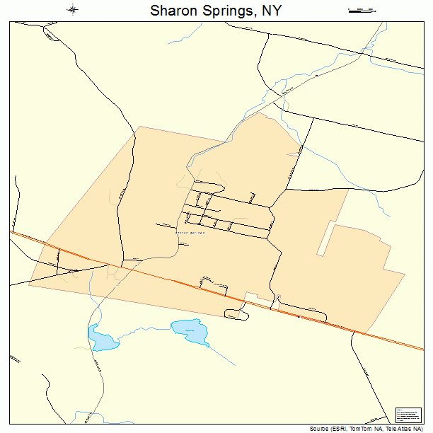 Sharon Springs, NY street map